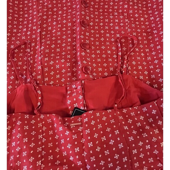 NEW VOLCOM SALT AND SUN RED BUTTON FRONT SPAGHETTI STRAP DRESS WOMANS XSMALL - Picture 5 of 16